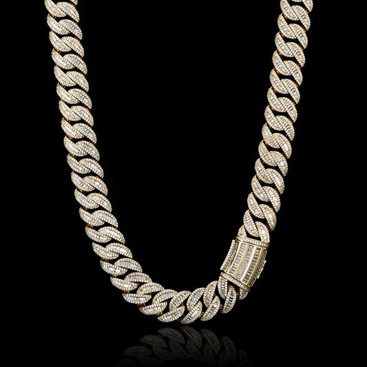 BUCKLE UP  15mm Miami Gold Cuban Chain