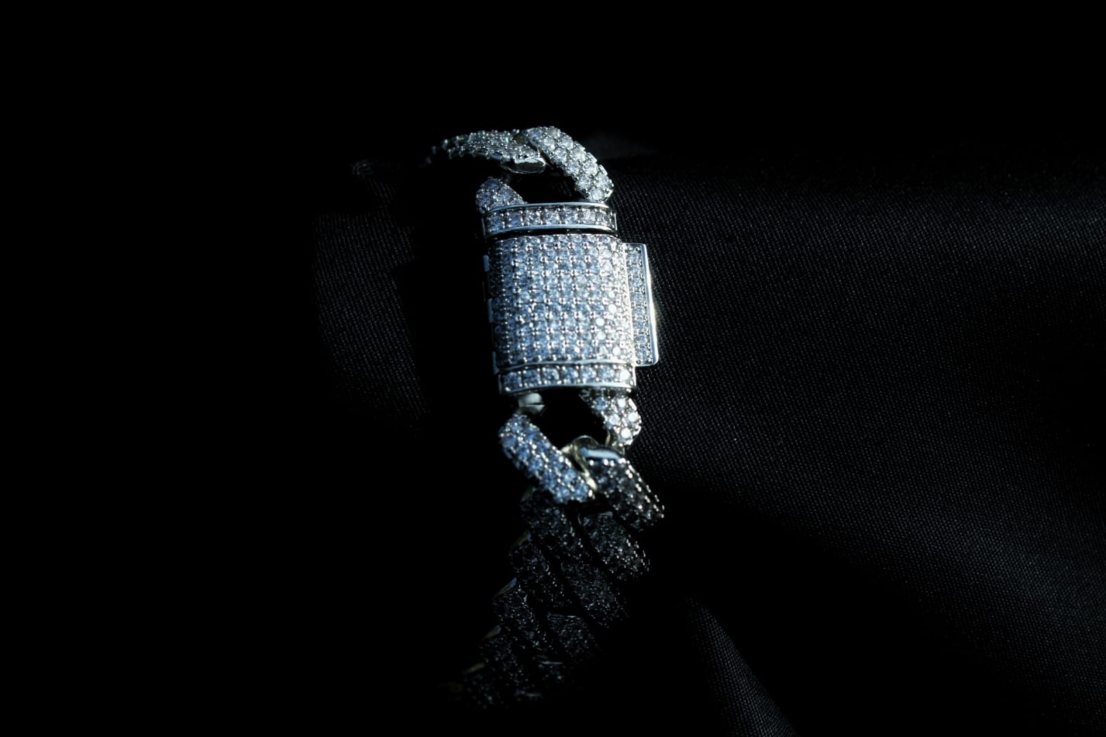 Bliss Cuban Link Bracelet White Gold