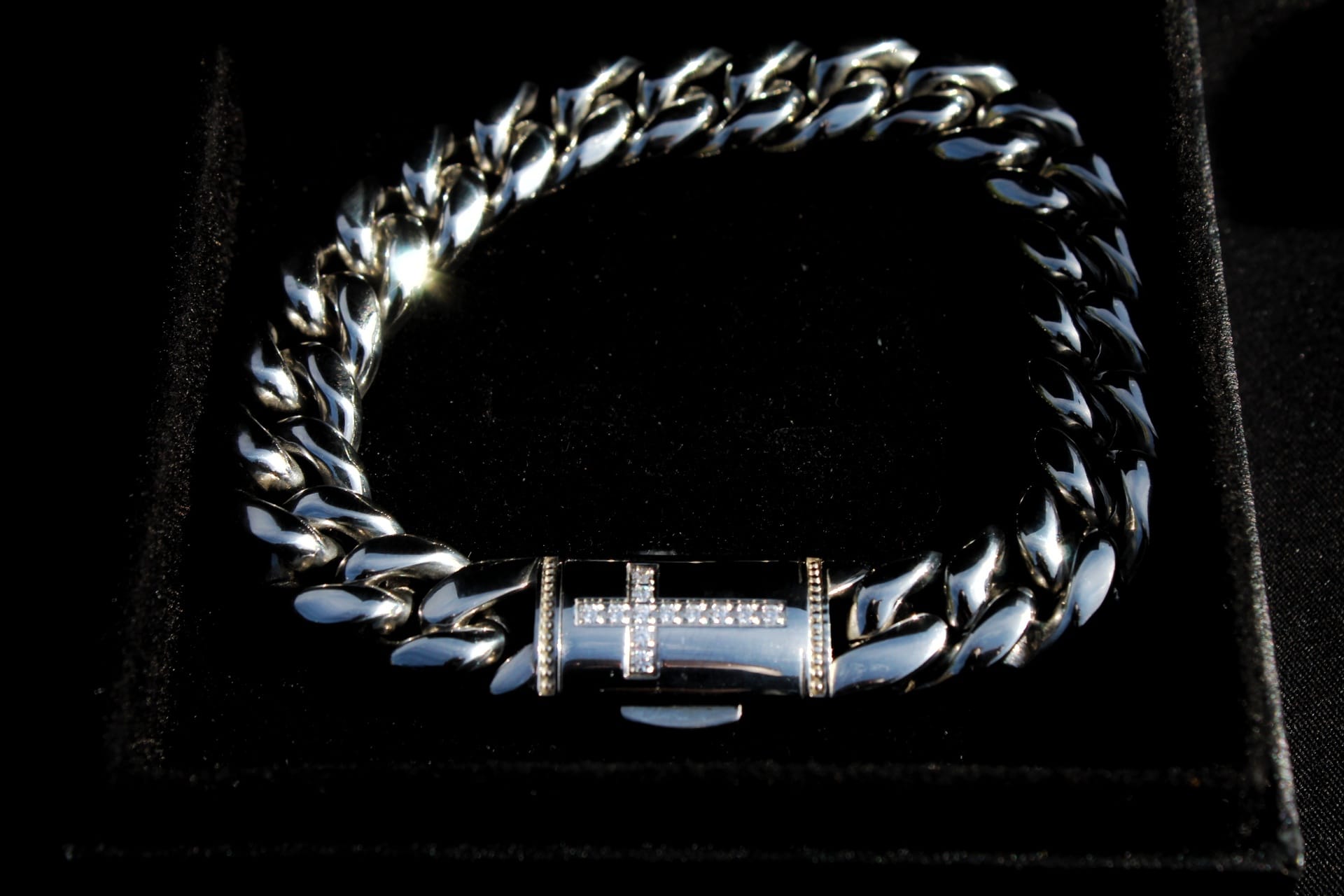 Stellar Clarity Silver Miami Cuban Bracelet