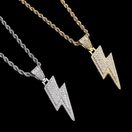 Stellar Luz Lightning Pendant Necklace