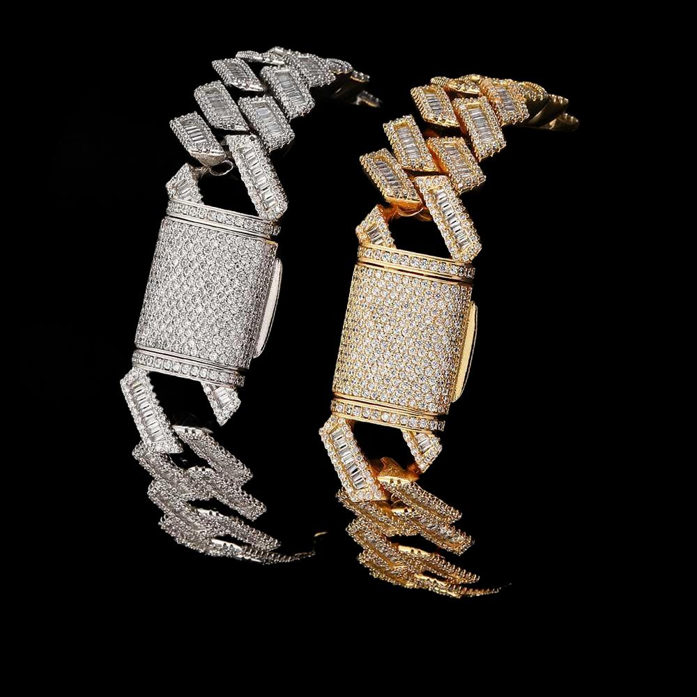 ENERGY 18mm Cuban Bracelet White Gold